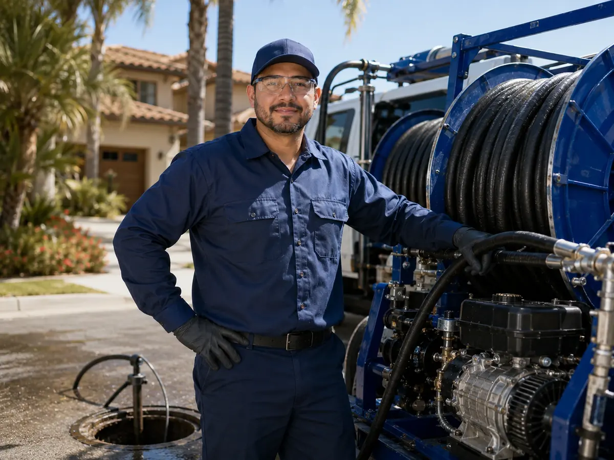 Hydro jet sewer cleaning in Fremont