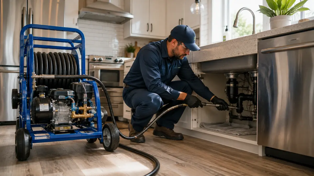 Kitchen Drain Hydro Jetting in Fremont
