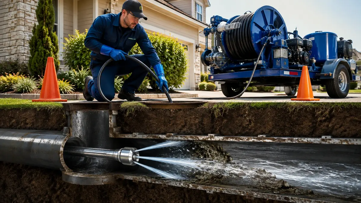 Main Sewer Line Hydro Jet Cleaning in Fremont
