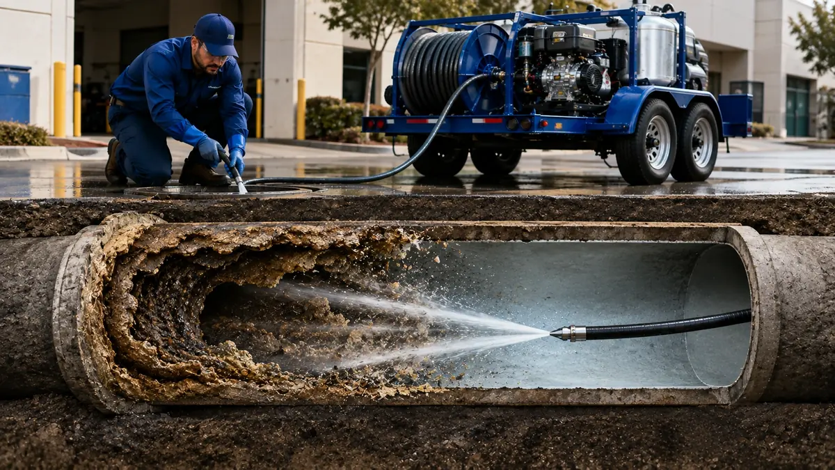 Sewer Pipe Descaling in Fremont