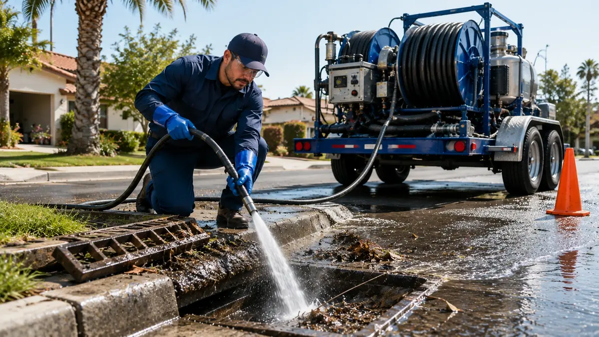 Storm Drain Hydro Jet Cleaning in Fremont