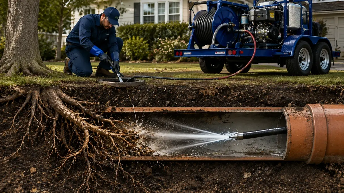 Tree Root Removal with Hydro Jetting in Fremont